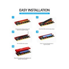 כרטיס הרחבה PCIe x16 to M.2 Adapter w/HS Support 2280 M.2